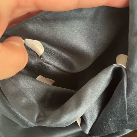 Kate Spade Polka Dot Robe Navy Blue/Pink Size Medium - Picture 6 of 8